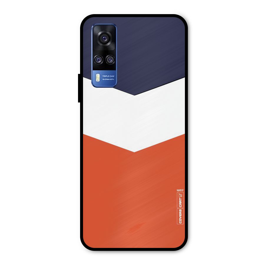 Three Colour Pattern Metal Back Case for Vivo Y51A