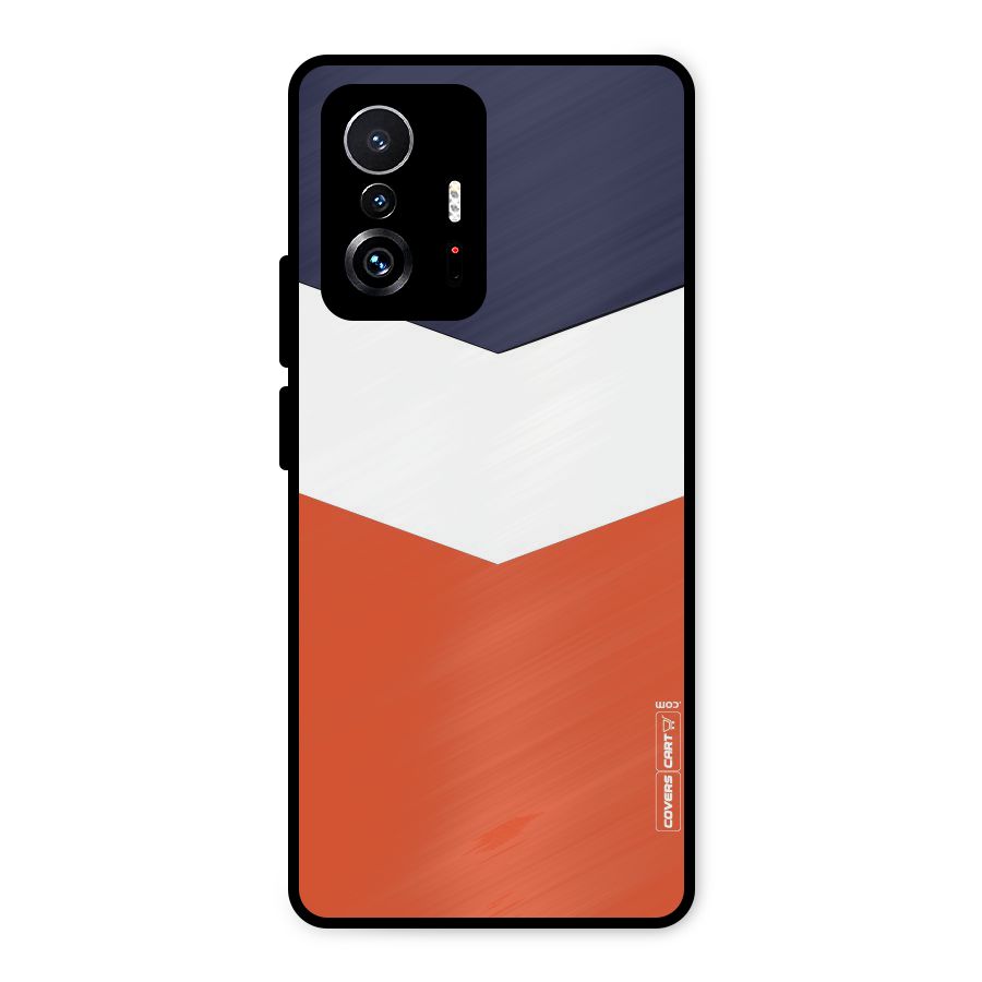 Three Colour Pattern Metal Back Case for Xiaomi 11T Pro