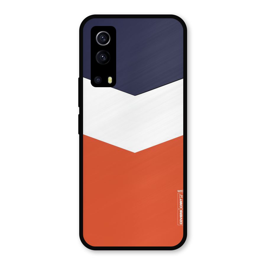 Three Colour Pattern Metal Back Case for iQOO Z3