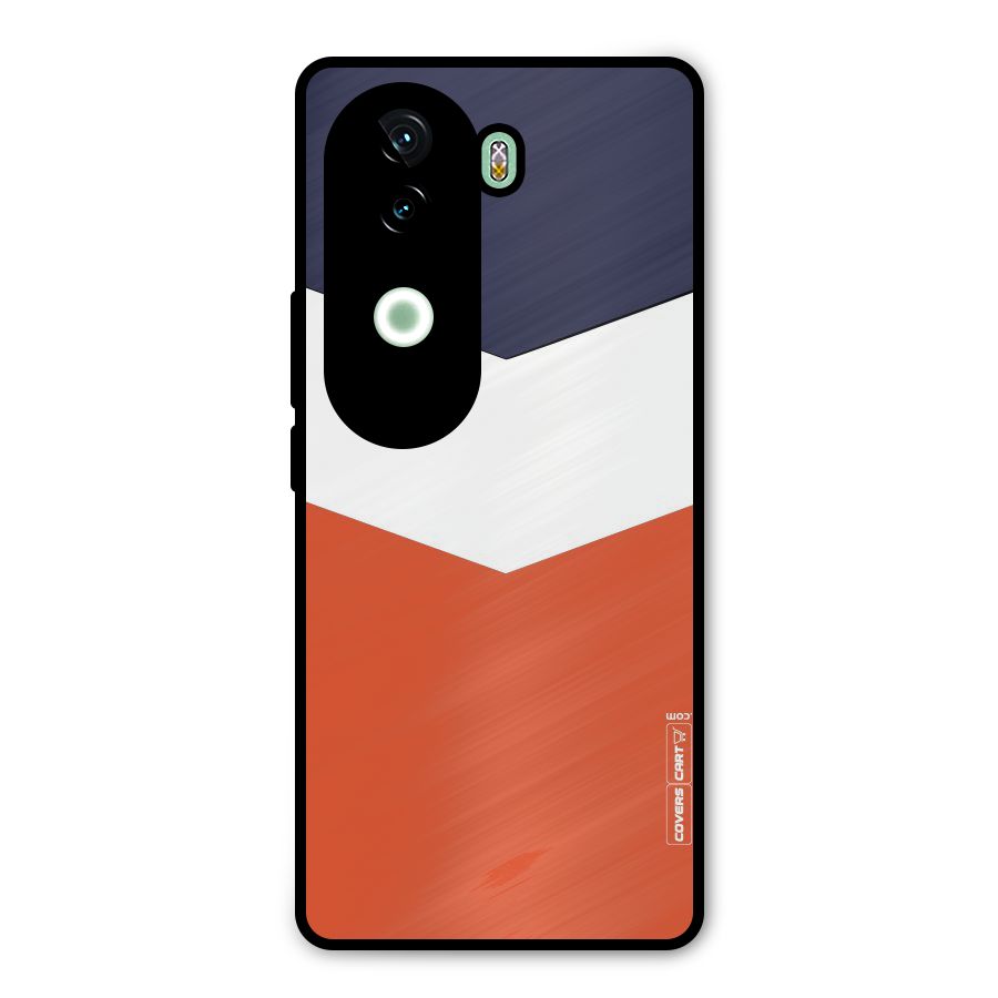 Three Colour Pattern Metal Back Case for iQOO Z9s