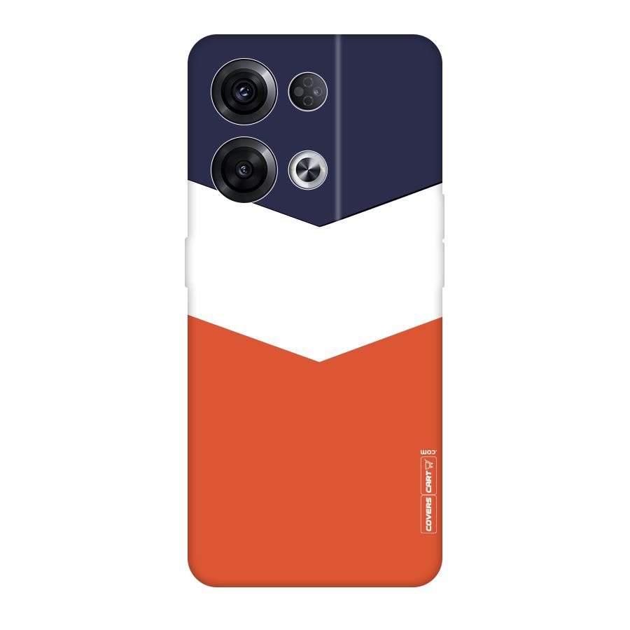 Three Colour Pattern Original Polycarbonate Back Case for Oppo Reno8 Pro 5G
