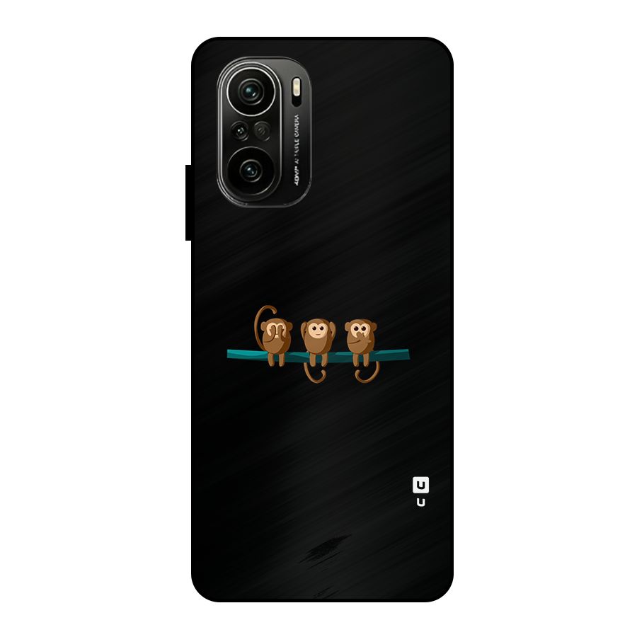 Three Cute Monkeys Metal Back Case for Mi 11X Pro