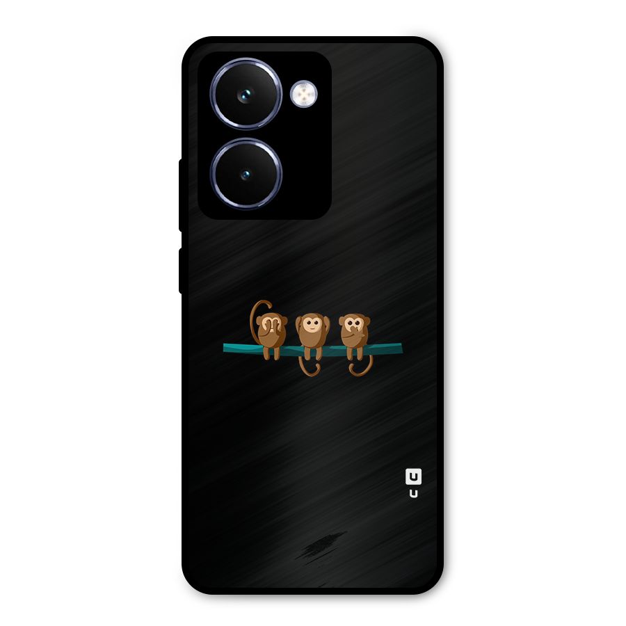 Three Cute Monkeys Metal Back Case for Realme P3 Ultra