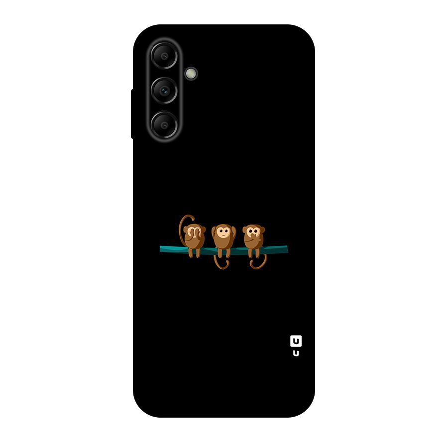 Three Cute Monkeys Original Polycarbonate Back Case for Galaxy A14 5G