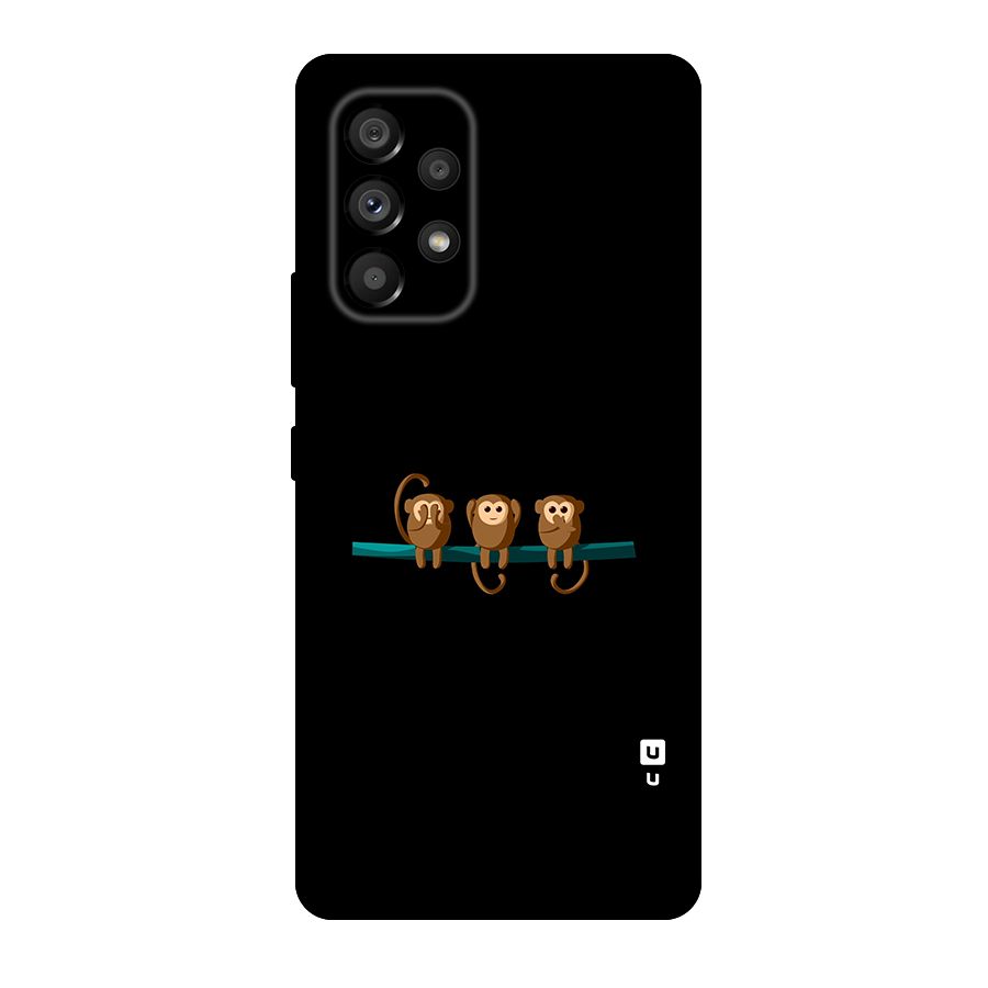 Three Cute Monkeys Original Polycarbonate Back Case for Galaxy A53 5G