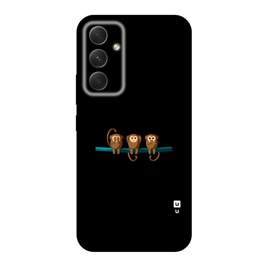 Three Cute Monkeys Original Polycarbonate Back Case for Galaxy A54