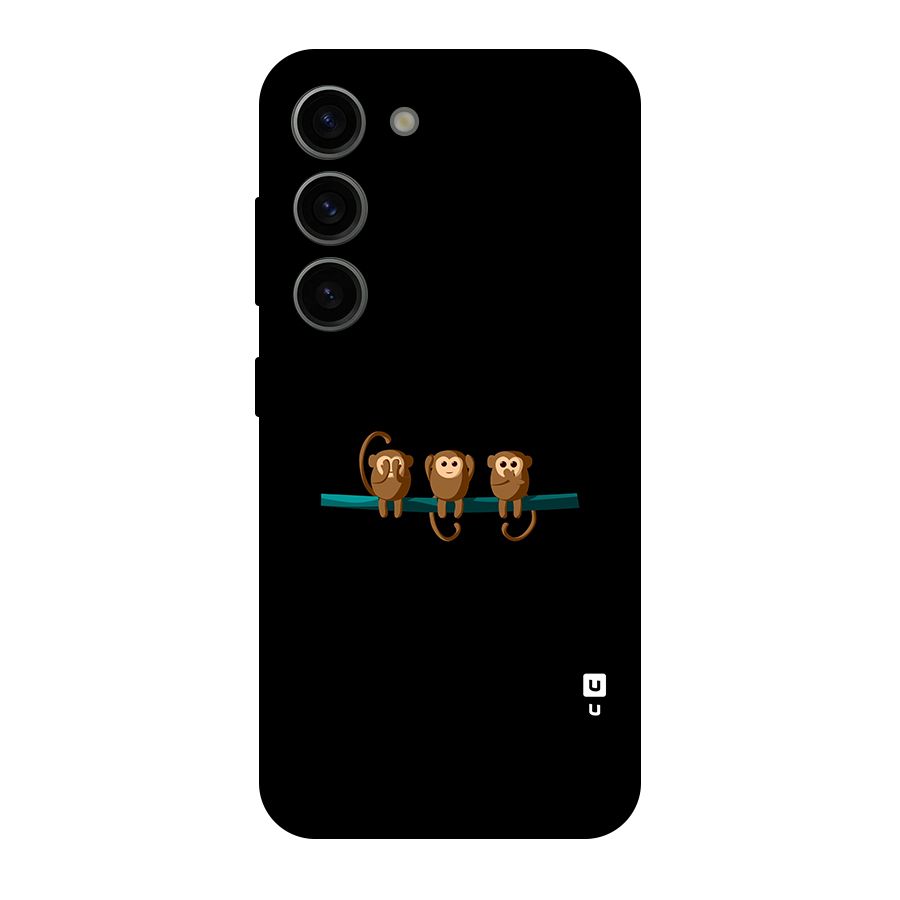 Three Cute Monkeys Original Polycarbonate Back Case for Galaxy S23