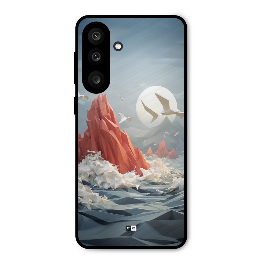Three Dimension Sea Metal Back Case for Galaxy M56