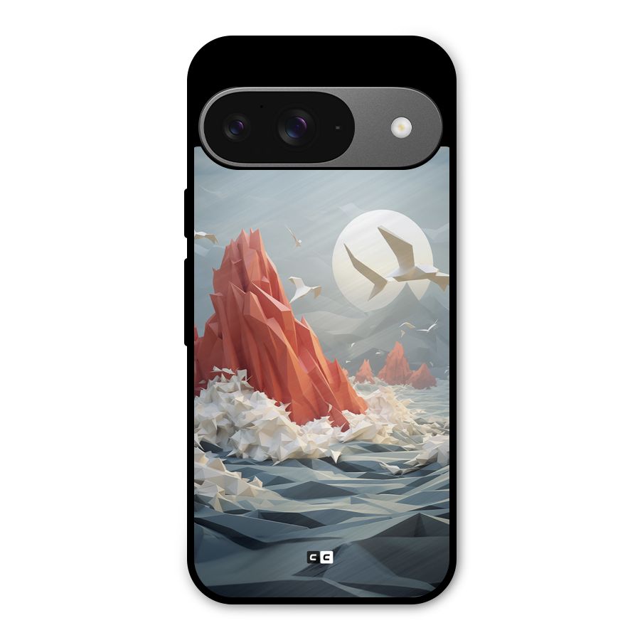 Three Dimension Sea Metal Back Case for Google Pixel 9