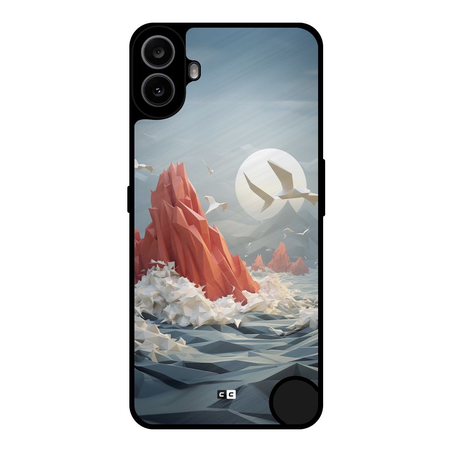 Three Dimension Sea Metal Back Case for Nothing CMF Phone 1