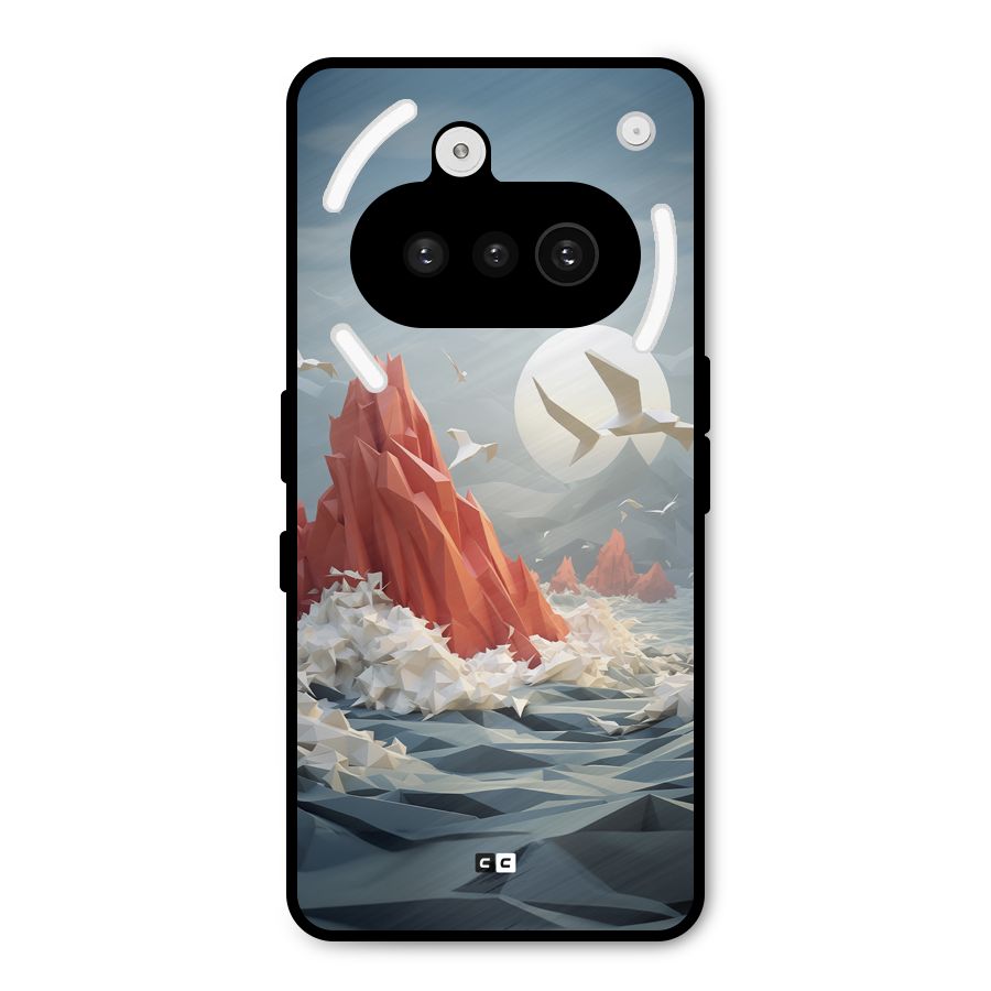 Three Dimension Sea Metal Back Case for Nothing Phone 3a