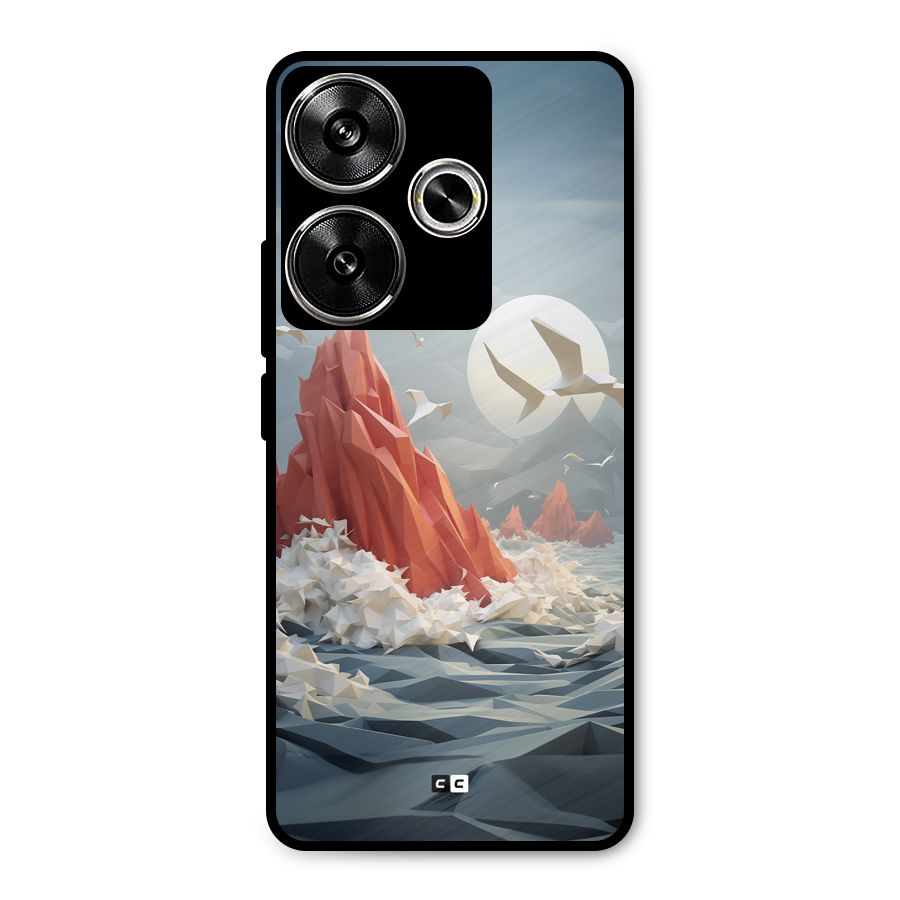 Three Dimension Sea Metal Back Case for Poco F6