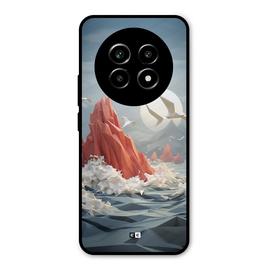 Three Dimension Sea Metal Back Case for Realme 13 Pro