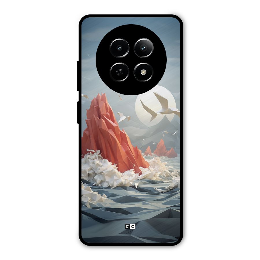 Three Dimension Sea Metal Back Case for Realme Narzo 70x 5G