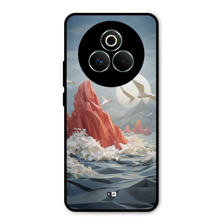 Three Dimension Sea Metal Back Case for Realme P3 Pro