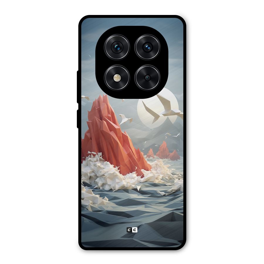 Three Dimension Sea Metal Back Case for Redmi Note 14 Pro 5G