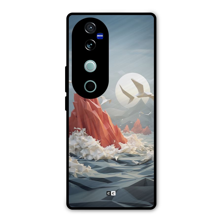 Three Dimension Sea Metal Back Case for Vivo V40