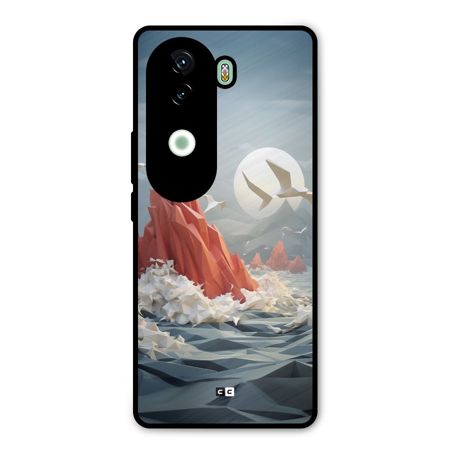 Three Dimension Sea Metal Back Case for Vivo V40e