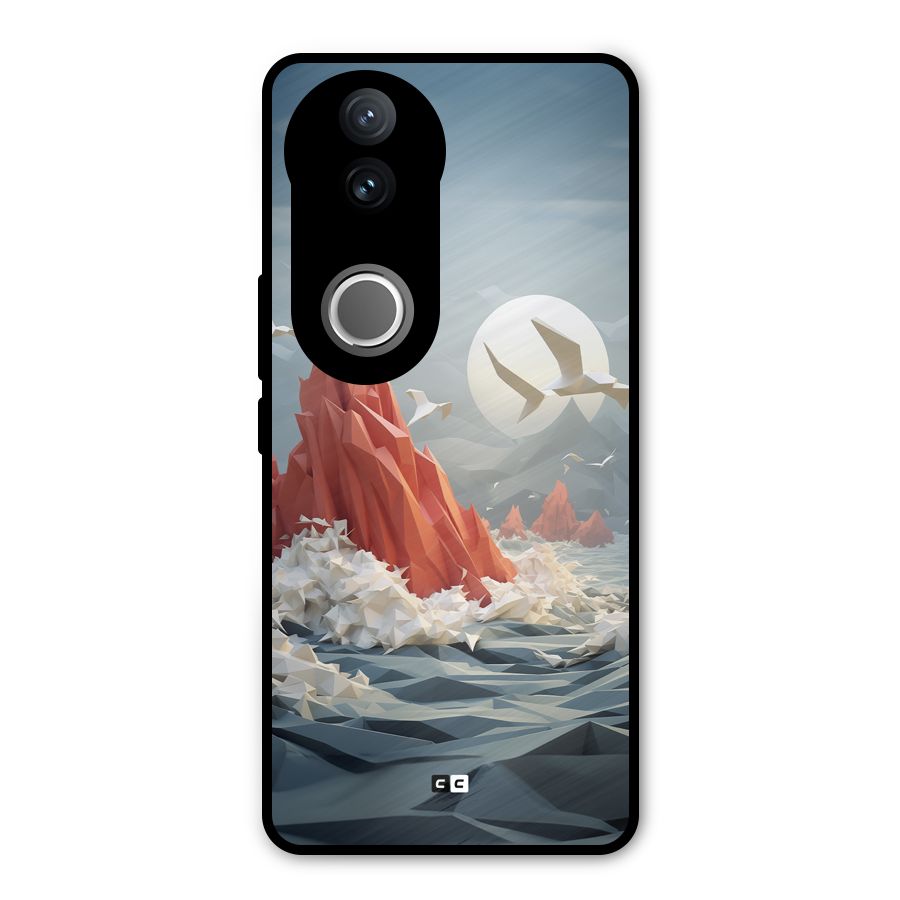 Three Dimension Sea Metal Back Case for Vivo V50e