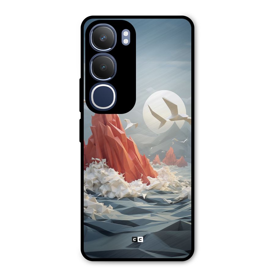 Three Dimension Sea Metal Back Case for Vivo Y29