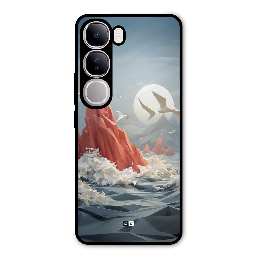 Three Dimension Sea Metal Back Case for Vivo Y300