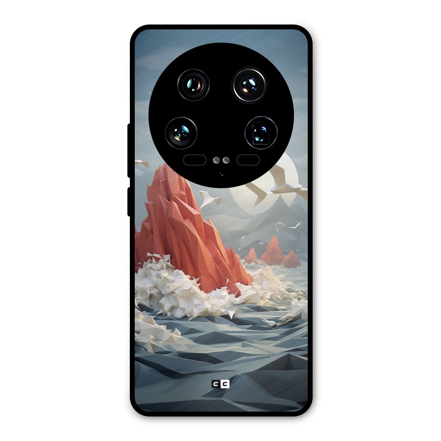 Three Dimension Sea Metal Back Case for Xiaomi 14 Ultra