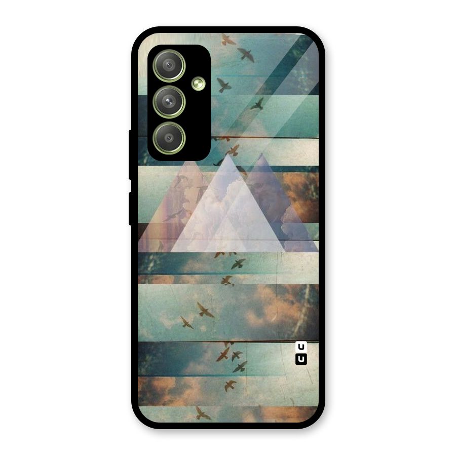 Three Triangles Glass Back Case for Galaxy A54