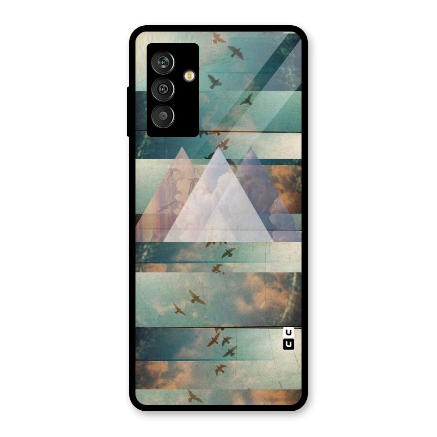 Three Triangles Glass Back Case for Galaxy M13