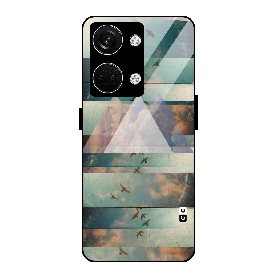Three Triangles Glass Back Case for Oneplus Nord 3