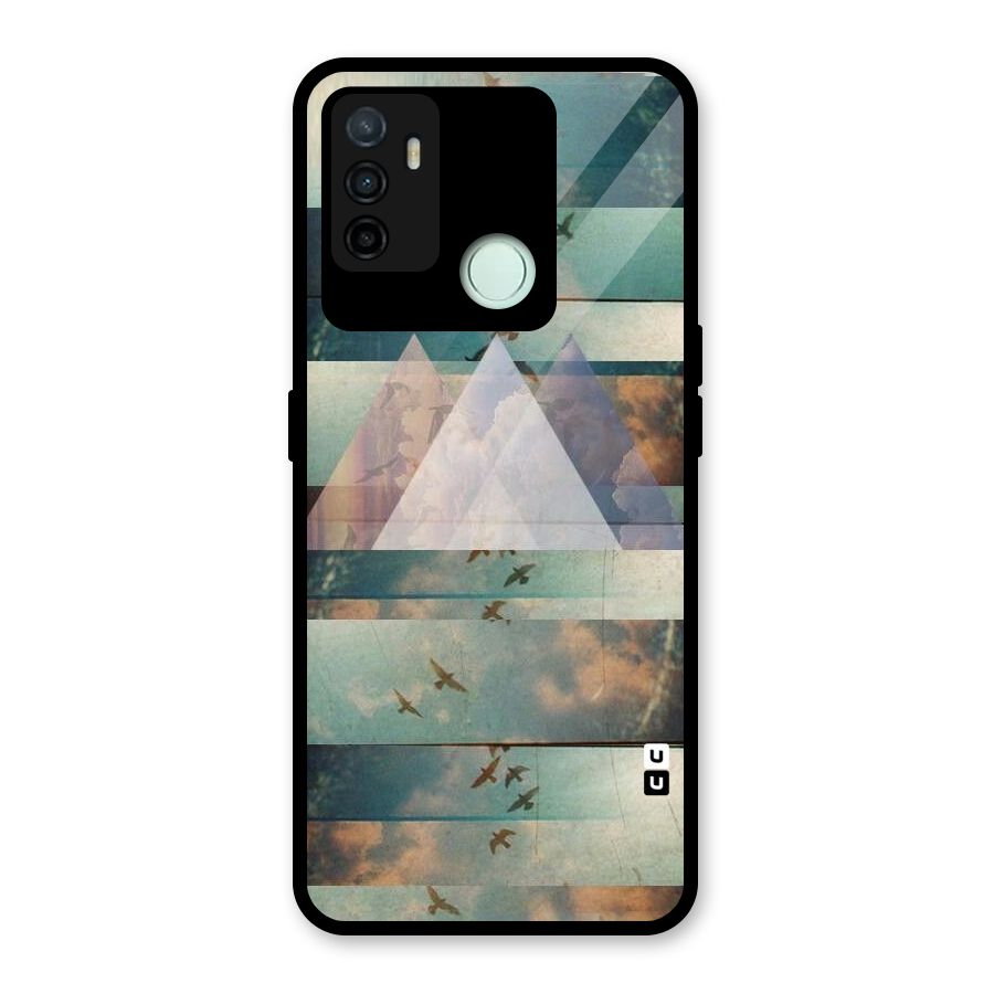 Three Triangles Glass Back Case for Oppo A53