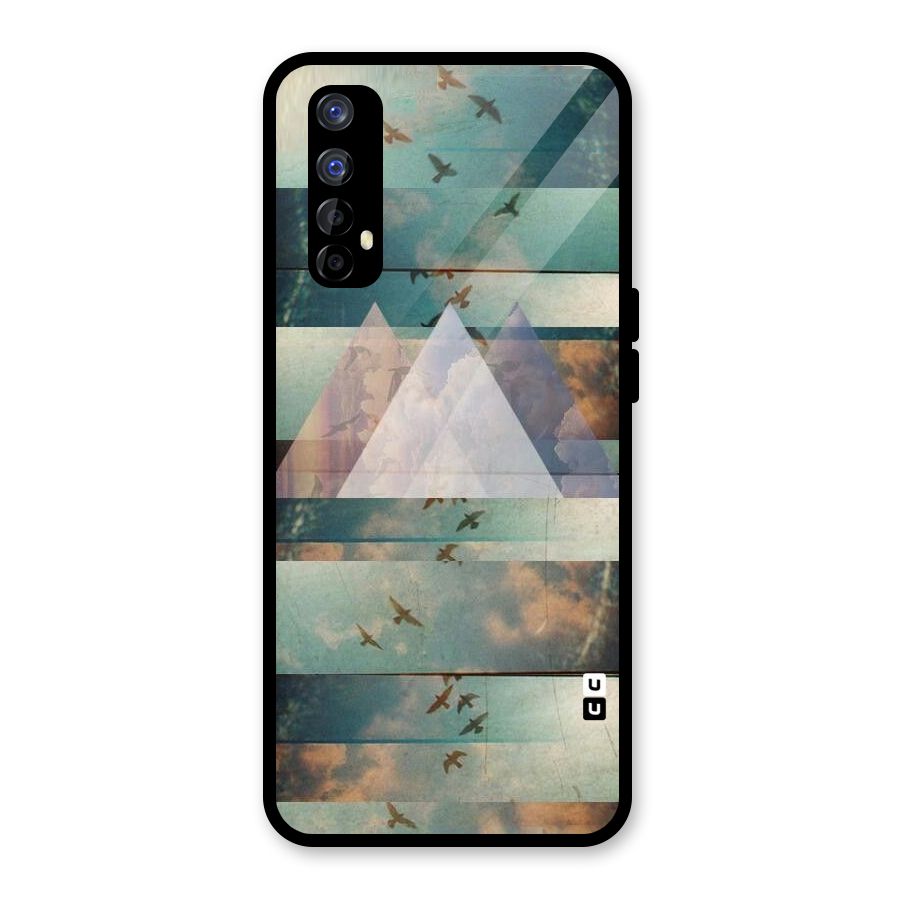 Three Triangles Glass Back Case for Realme Narzo 20 Pro