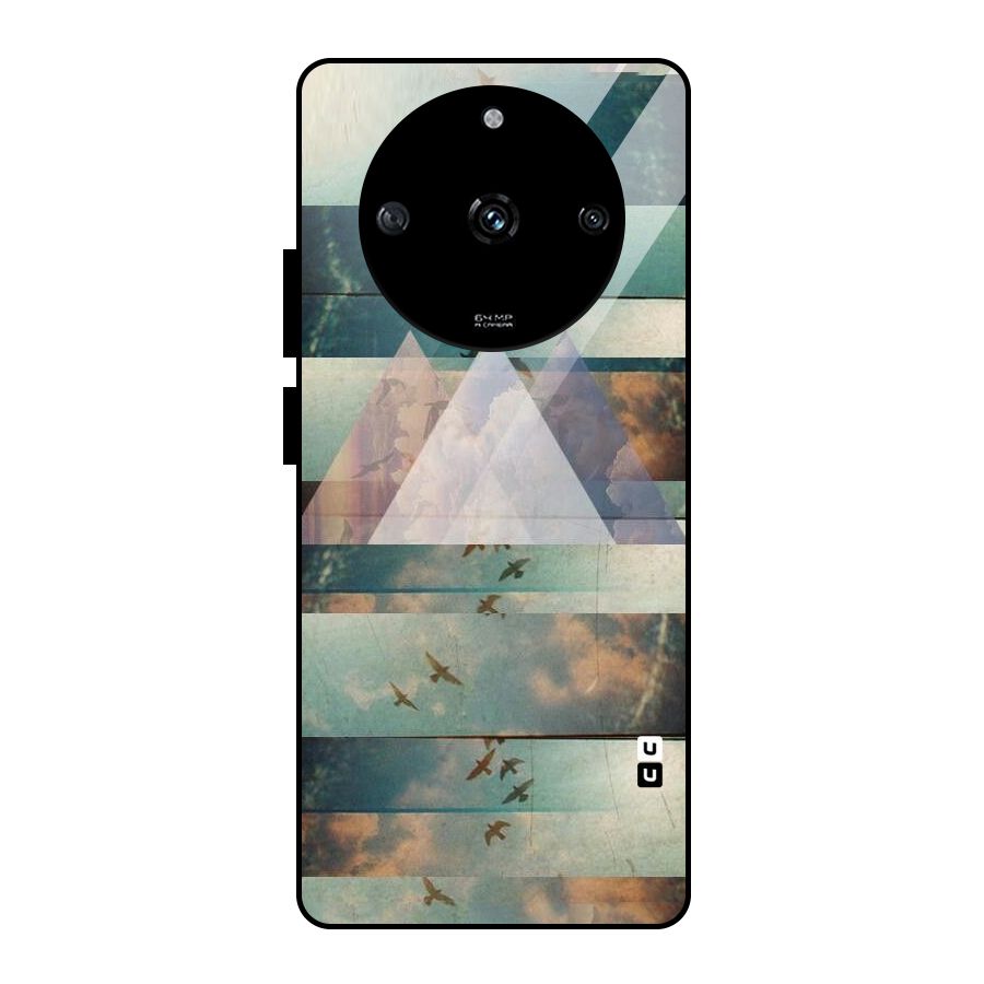 Three Triangles Glass Back Case for Realme Narzo 60 5G