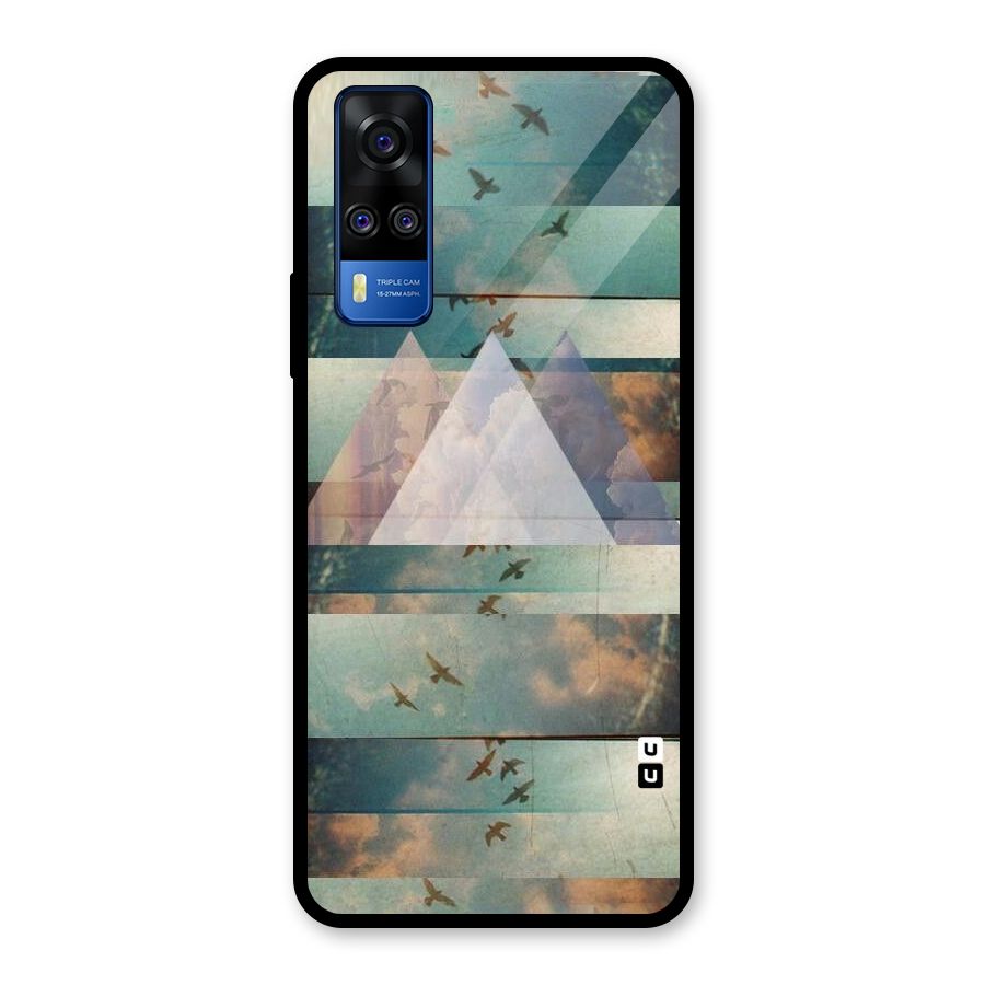 Three Triangles Glass Back Case for Vivo Y31