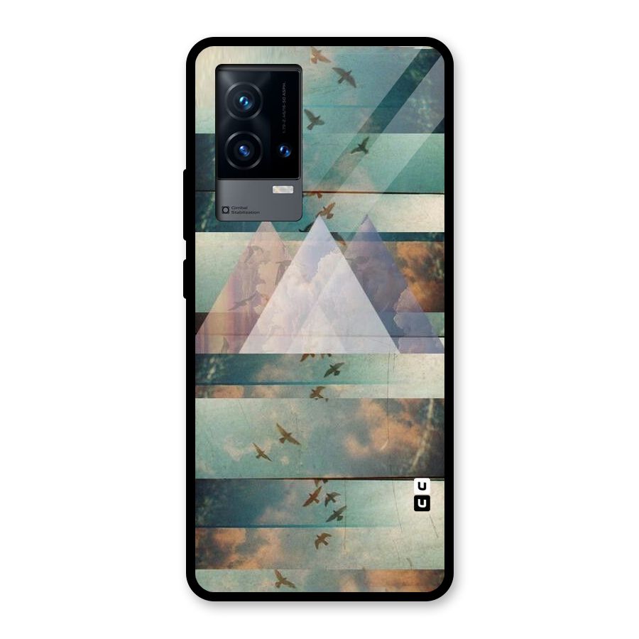 Three Triangles Glass Back Case for iQOO 9 5G
