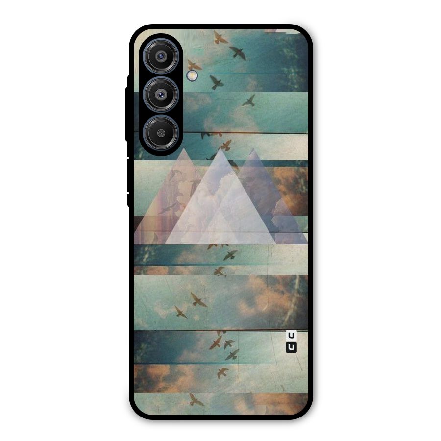 Three Triangles Metal Back Case for Galaxy A16 5G