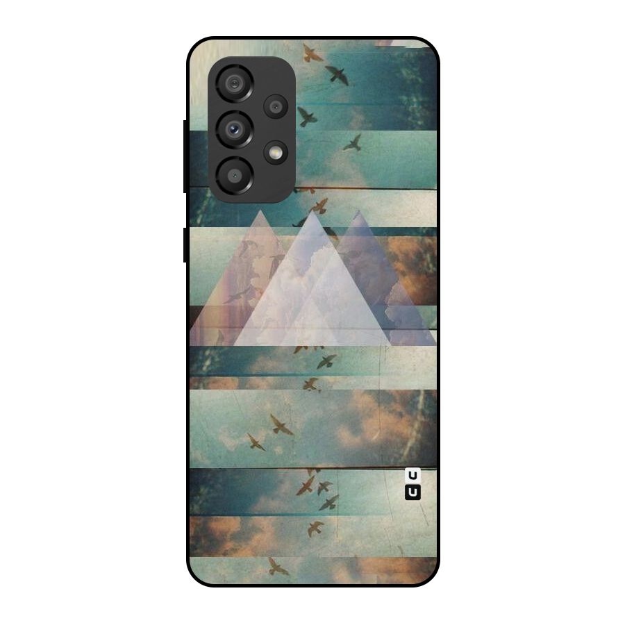 Three Triangles Metal Back Case for Galaxy A33 5G