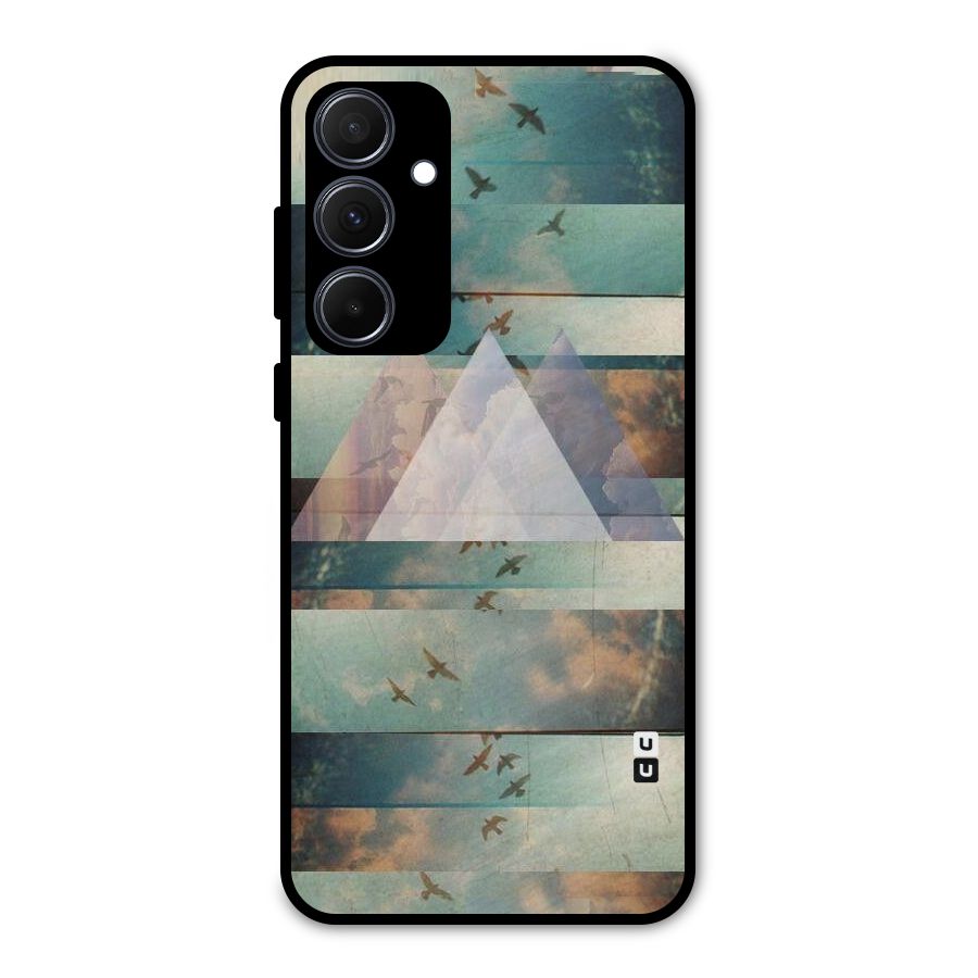Three Triangles Metal Back Case for Galaxy A35