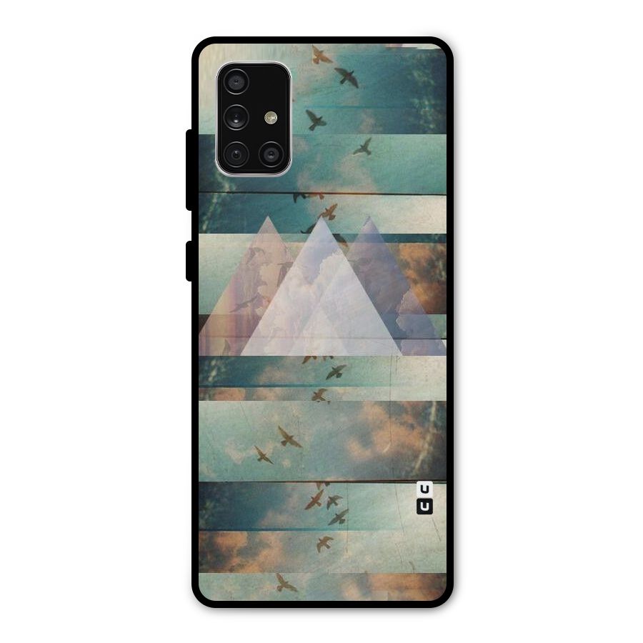 Three Triangles Metal Back Case for Galaxy A71