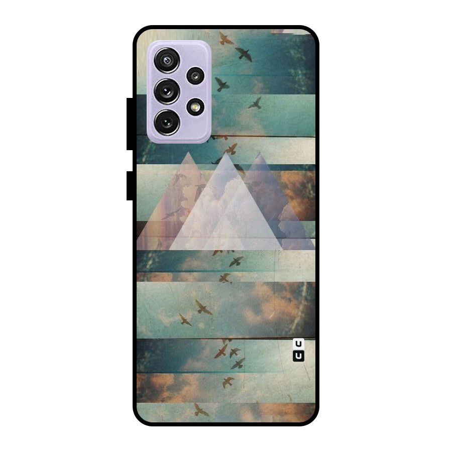 Three Triangles Metal Back Case for Galaxy A72