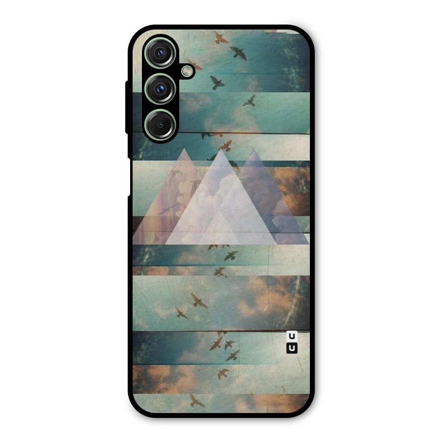 Three Triangles Metal Back Case for Galaxy F34