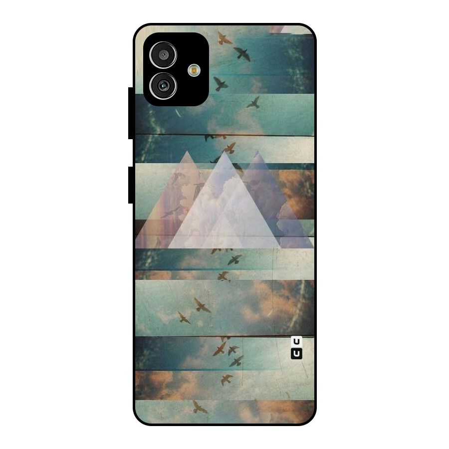 Three Triangles Metal Back Case for Galaxy M13 5G