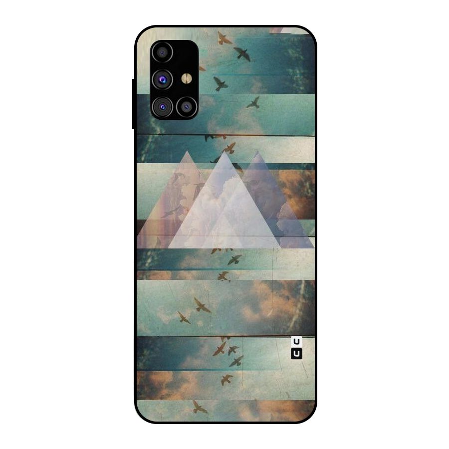 Three Triangles Metal Back Case for Galaxy M31s