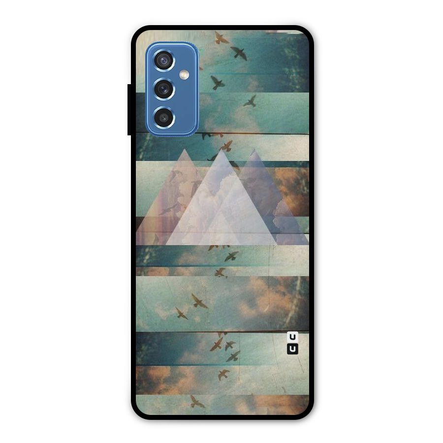 Three Triangles Metal Back Case for Galaxy M52 5G