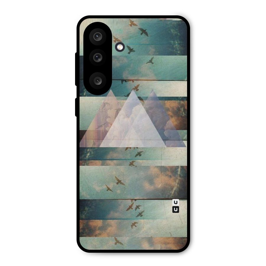 Three Triangles Metal Back Case for Galaxy M56