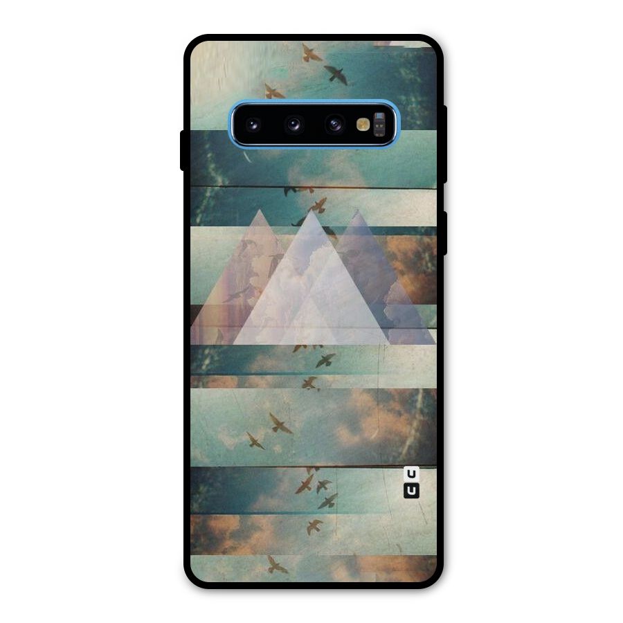 Three Triangles Metal Back Case for Galaxy S10