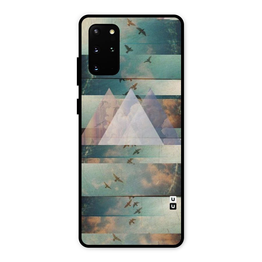 Three Triangles Metal Back Case for Galaxy S20 Plus