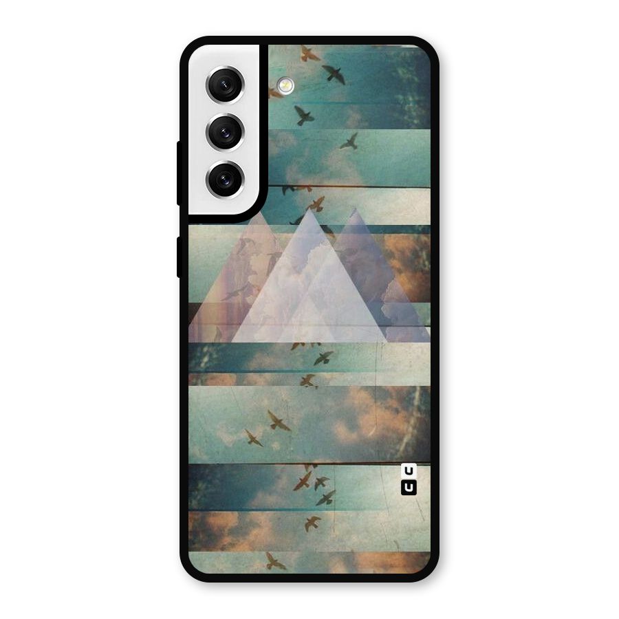 Three Triangles Metal Back Case for Galaxy S21 FE 5G
