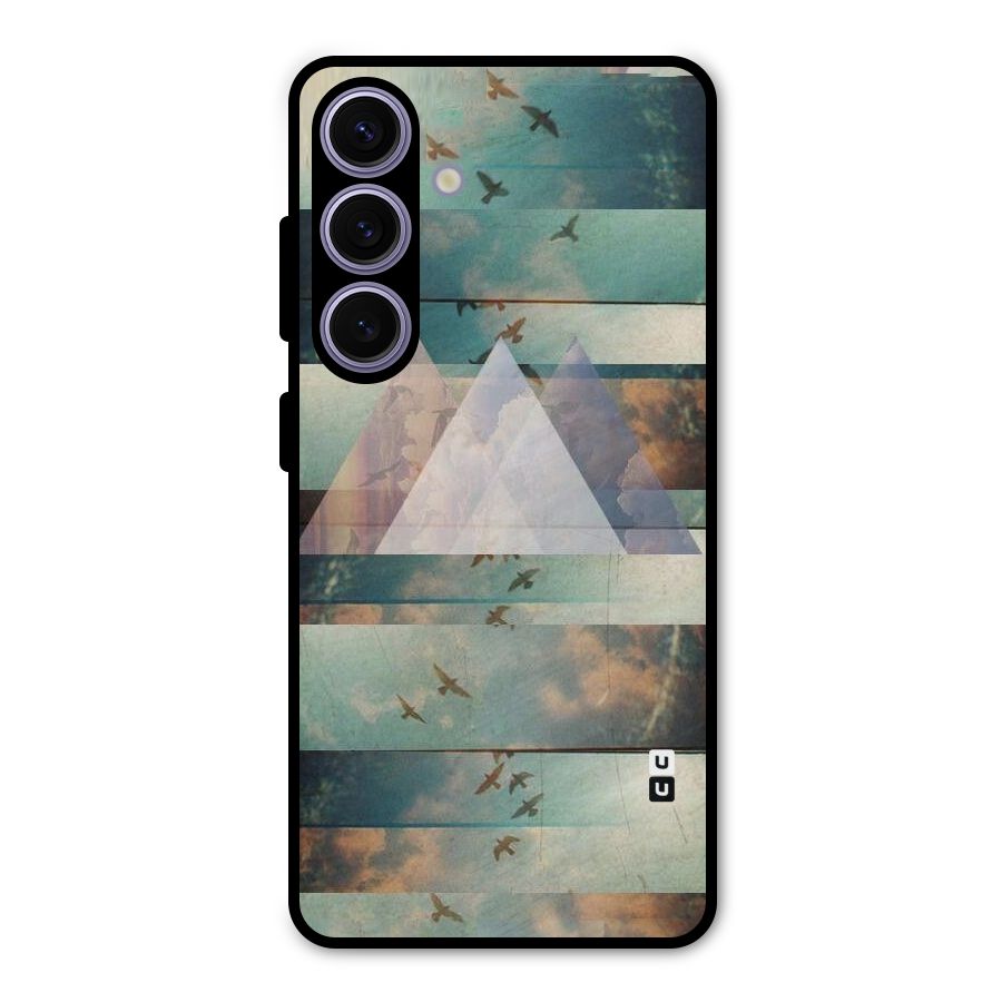 Three Triangles Metal Back Case for Galaxy S24