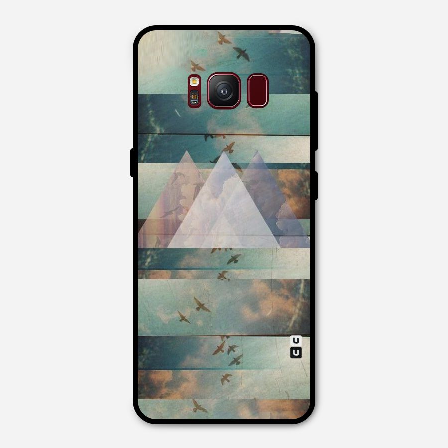 Three Triangles Metal Back Case for Galaxy S8