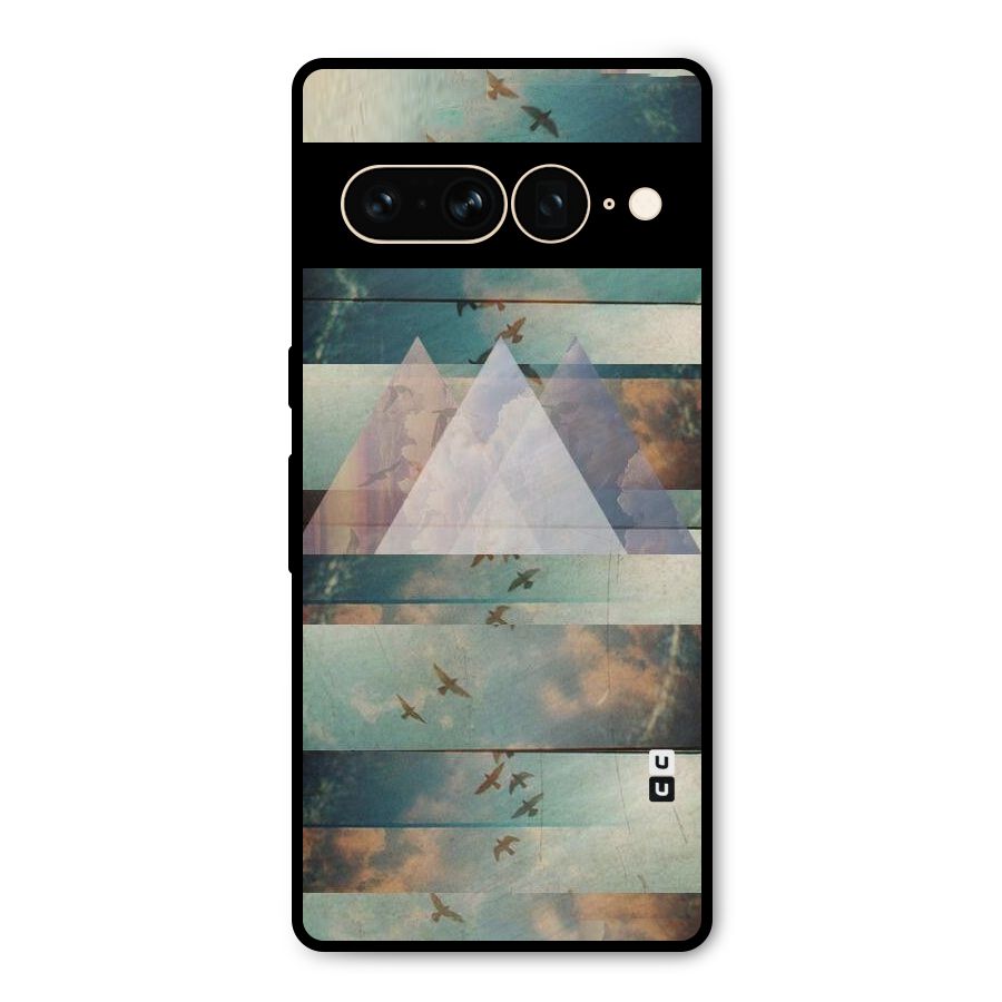 Three Triangles Metal Back Case for Google Pixel 7 Pro